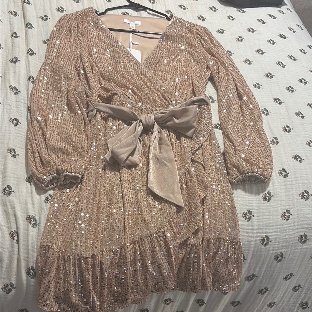 Lauren Conrad sequin dress M
